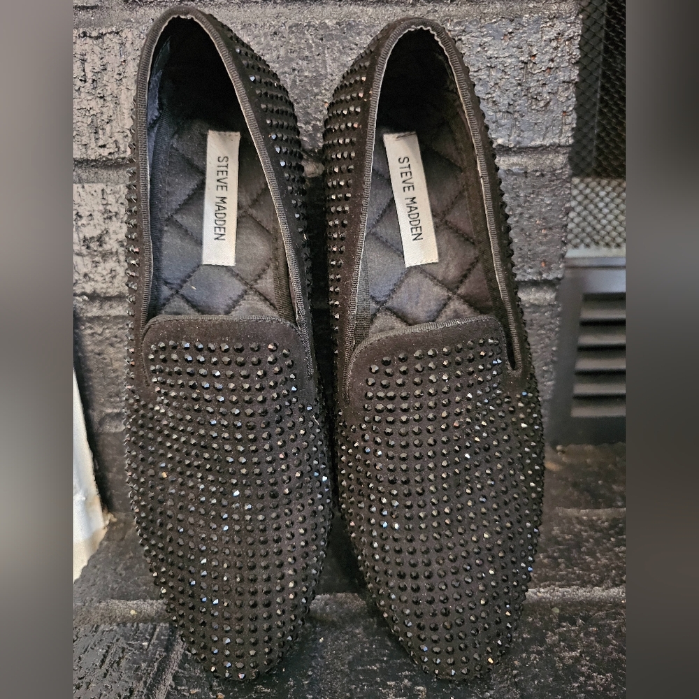 Steve Madden Black Caviarr Size 9 (Only Used Few … - image 1